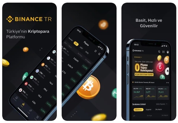 Binance TR kripto para uygulaması