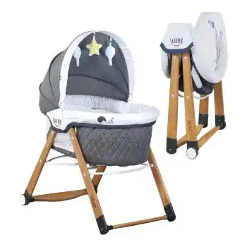 Kiwi Sleeper All İn One Naturel Katlanır Bebek Beşiği