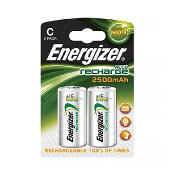 Energizer C Size 2500 mAh Orta Boy Şarjlı Pil