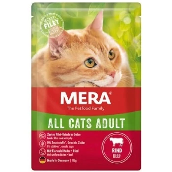 Mera Tahılsız Biftekli Pouch Yetişkin Konserve Kedi Maması