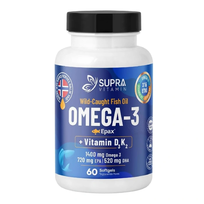 IFOS onaylı balık yağı ve D vitamini kapsülü Supra Protein